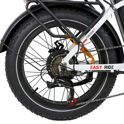 DriveTron DZ2030 Electric Bike – 500W Rear-Hub Motor, 20″ × 4.0″ Fat Tires, 48V 13Ah Battery, Up to 40 km/h (25 mph), 35–45 km (22–28 mi) Range, Shimano 7-Speed, Folding Frame, Rear LED Light