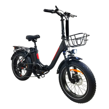 DriveTron DZ2030 Electric Bike – 500W Rear-Hub Motor, 20″ × 4.0″ Fat Tires, 48V 13Ah Battery, Up to 40 km/h (25 mph), 35–45 km (22–28 mi) Range, Shimano 7-Speed, Folding Frame, Rear LED Light