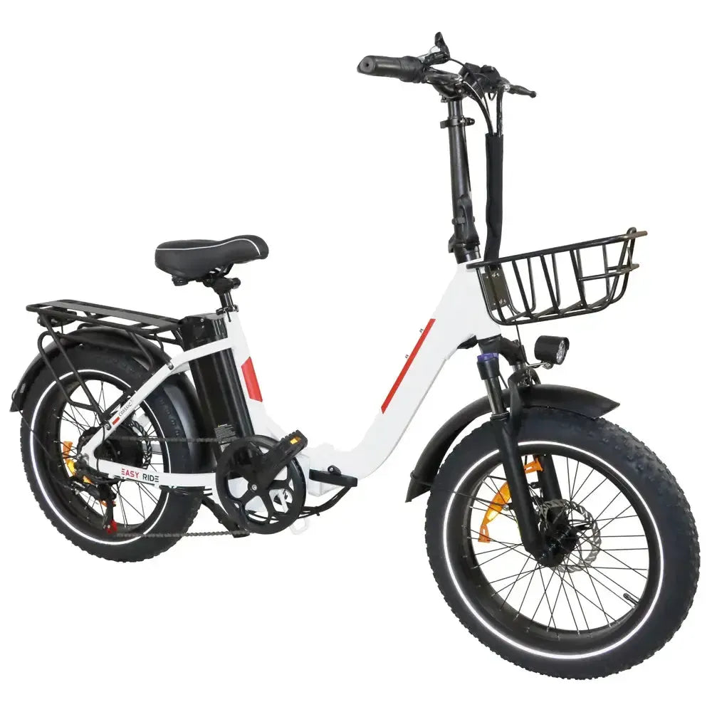 DriveTron DZ2030 Electric Bike – 500W Rear-Hub Motor, 20″ × 4.0″ Fat Tires, 48V 13Ah Battery, Up to 40 km/h (25 mph), 35–45 km (22–28 mi) Range, Shimano 7-Speed, Folding Frame, Rear LED Light