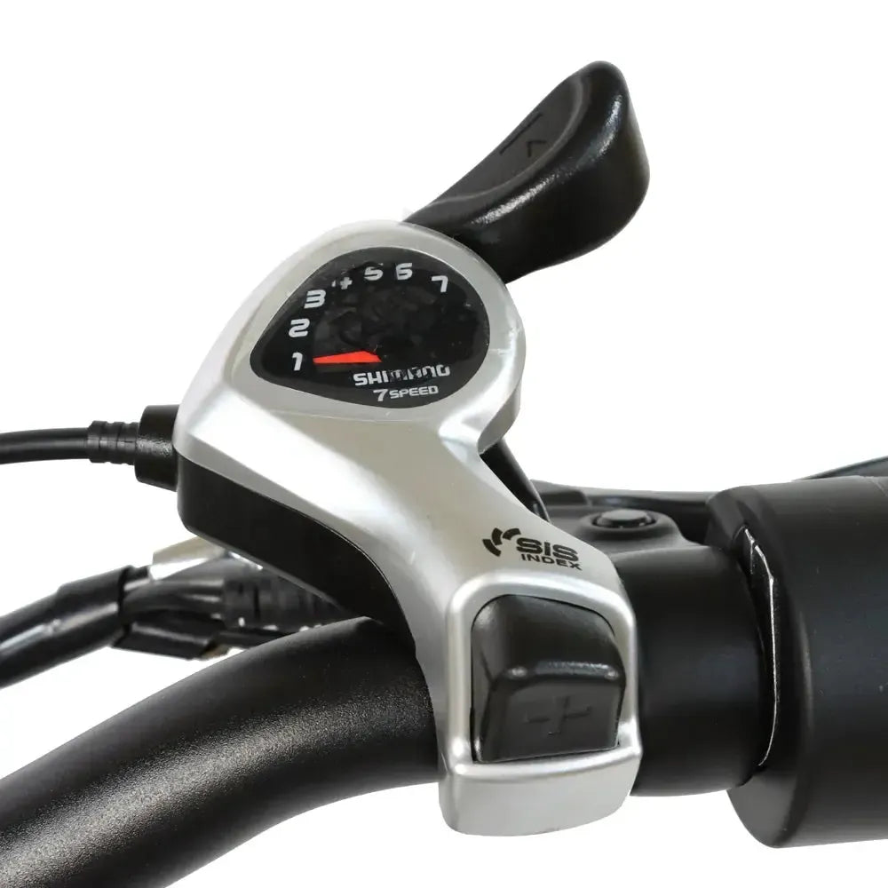 DriveTron DZ2030 Electric Bike – 500W Rear-Hub Motor, 20″ × 4.0″ Fat Tires, 48V 13Ah Battery, Up to 40 km/h (25 mph), 35–45 km (22–28 mi) Range, Shimano 7-Speed, Folding Frame, Rear LED Light