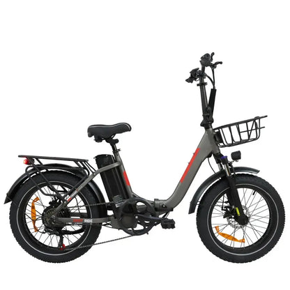 DriveTron DZ2030 Electric Bike – 500W Rear-Hub Motor, 20″ × 4.0″ Fat Tires, 48V 13Ah Battery, Up to 40 km/h (25 mph), 35–45 km (22–28 mi) Range, Shimano 7-Speed, Folding Frame, Rear LED Light