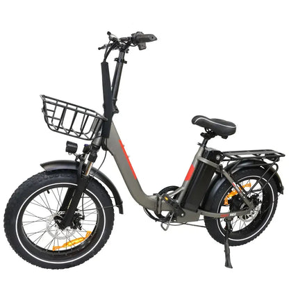 DriveTron DZ2030 Electric Bike – 500W Rear-Hub Motor, 20″ × 4.0″ Fat Tires, 48V 13Ah Battery, Up to 40 km/h (25 mph), 35–45 km (22–28 mi) Range, Shimano 7-Speed, Folding Frame, Rear LED Light