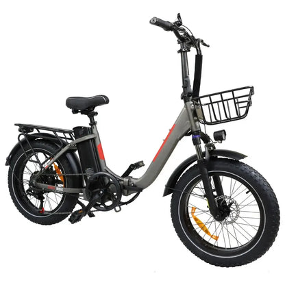 DriveTron DZ2030 Electric Bike – 500W Rear-Hub Motor, 20″ × 4.0″ Fat Tires, 48V 13Ah Battery, Up to 40 km/h (25 mph), 35–45 km (22–28 mi) Range, Shimano 7-Speed, Folding Frame, Rear LED Light