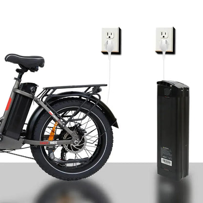 DriveTron DZ2030 Electric Bike – 500W Rear-Hub Motor, 20″ × 4.0″ Fat Tires, 48V 13Ah Battery, Up to 40 km/h (25 mph), 35–45 km (22–28 mi) Range, Shimano 7-Speed, Folding Frame, Rear LED Light