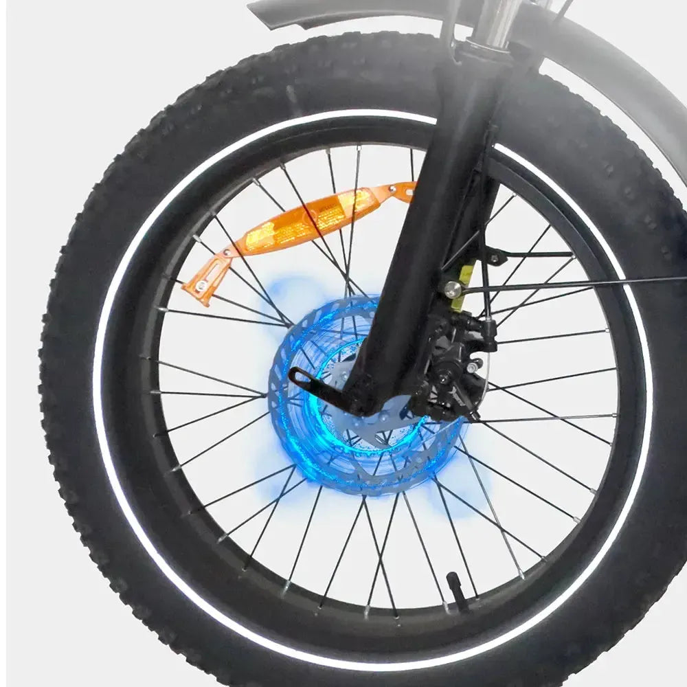 DriveTron DZ2030 Electric Bike – 500W Rear-Hub Motor, 20″ × 4.0″ Fat Tires, 48V 13Ah Battery, Up to 40 km/h (25 mph), 35–45 km (22–28 mi) Range, Shimano 7-Speed, Folding Frame, Rear LED Light