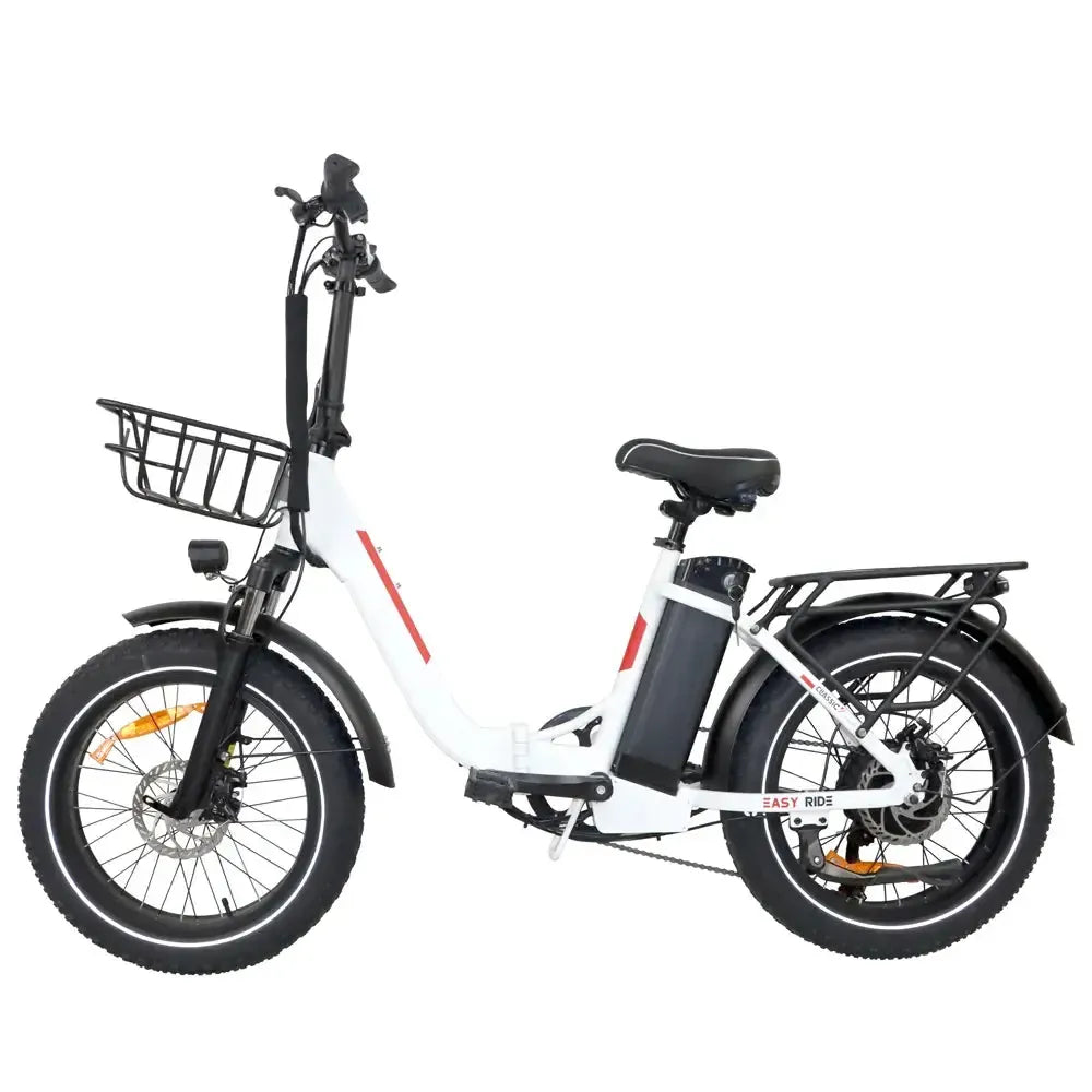 DriveTron DZ2030 Electric Bike – 500W Rear-Hub Motor, 20″ × 4.0″ Fat Tires, 48V 13Ah Battery, Up to 40 km/h (25 mph), 35–45 km (22–28 mi) Range, Shimano 7-Speed, Folding Frame, Rear LED Light