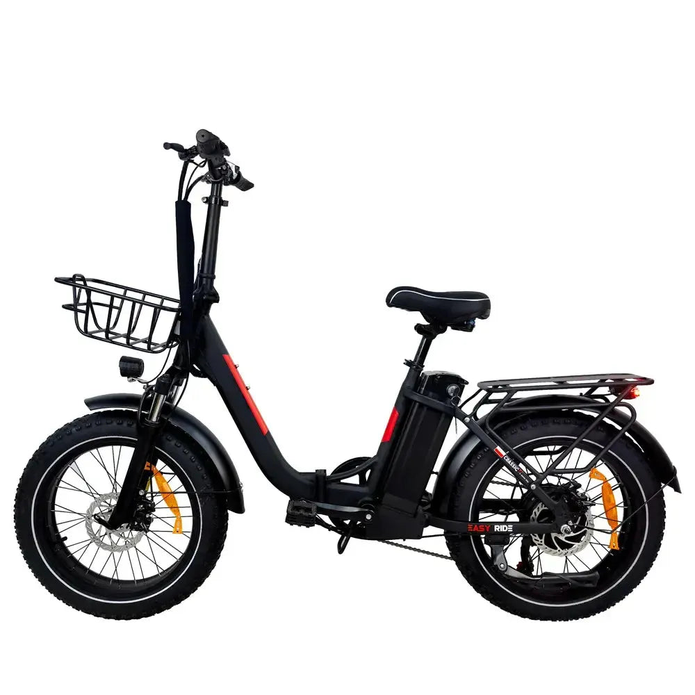 DriveTron DZ2030 Electric Bike – 500W Rear-Hub Motor, 20″ × 4.0″ Fat Tires, 48V 13Ah Battery, Up to 40 km/h (25 mph), 35–45 km (22–28 mi) Range, Shimano 7-Speed, Folding Frame, Rear LED Light