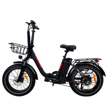 DriveTron DZ2030 Electric Bike – 500W Rear-Hub Motor, 20″ × 4.0″ Fat Tires, 48V 13Ah Battery, Up to 40 km/h (25 mph), 35–45 km (22–28 mi) Range, Shimano 7-Speed, Folding Frame, Rear LED Light