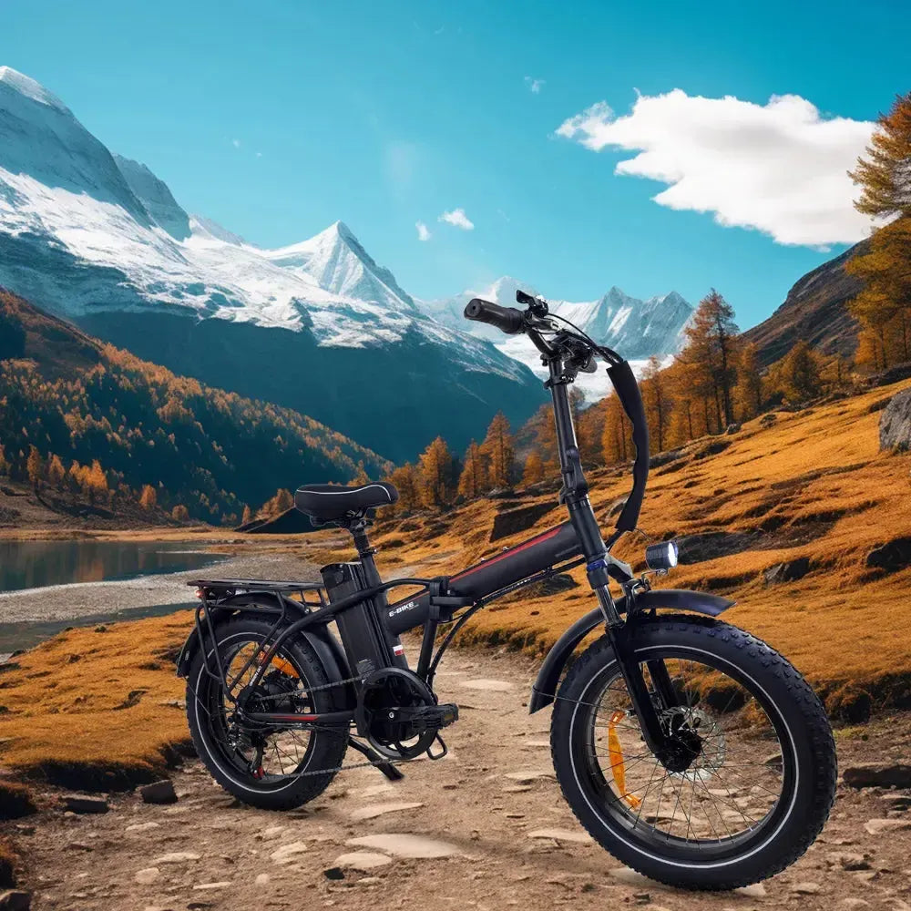 DriveTron DZ2031 Electric Bike – 500 W Motor, 48 V 13 Ah (~624 Wh), 35–45 km (22–28 mi) Range, 40 km/h (25 mph) Top Speed, 20″ (50 cm) Fat Tires, Shimano 7-Speed, LED Rear Light