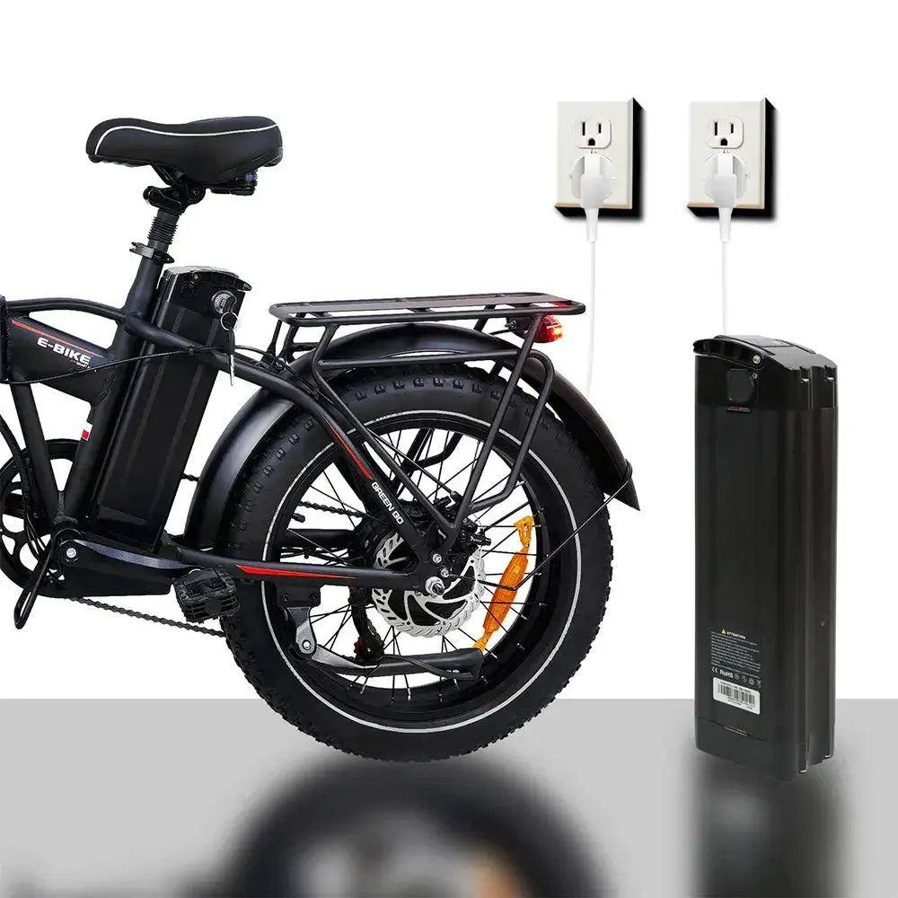 DriveTron DZ2031 Electric Bike – 500 W Motor, 48 V 13 Ah (~624 Wh), 35–45 km (22–28 mi) Range, 40 km/h (25 mph) Top Speed, 20″ (50 cm) Fat Tires, Shimano 7-Speed, LED Rear Light