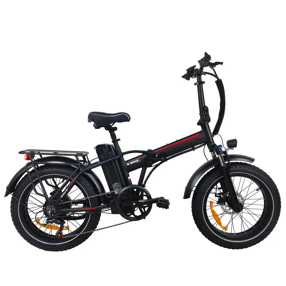 DriveTron DZ2031 Electric Bike – 500 W Motor, 48 V 13 Ah (~624 Wh), 35–45 km (22–28 mi) Range, 40 km/h (25 mph) Top Speed, 20″ (50 cm) Fat Tires, Shimano 7-Speed, LED Rear Light
