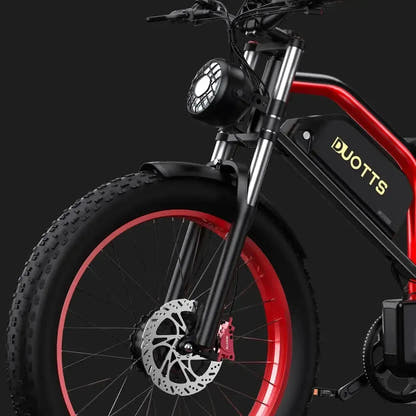 DUOTTS N26 Electric Bike Fat Tyre Full Suspension with Removable Battery up to 55 Km/h