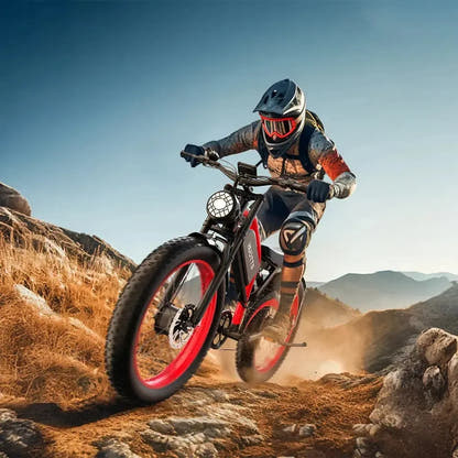 DUOTTS N26 Electric Bike Fat Tyre Full Suspension with Removable Battery up to 55 Km/h