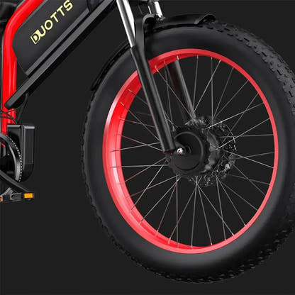 DUOTTS N26 Electric Bike Fat Tyre Full Suspension with Removable Battery up to 55 Km/h
