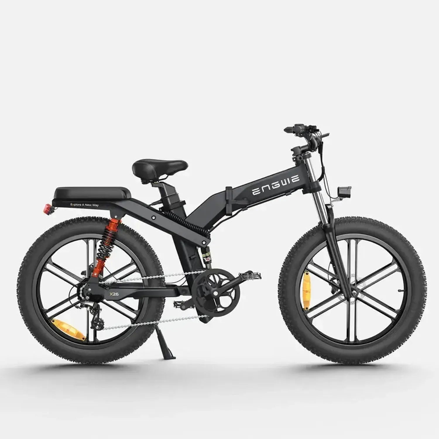 ENGWE X26 Foldable Electric Bike Fat Tyre Dual Battery Long Range up to 50 Km/h