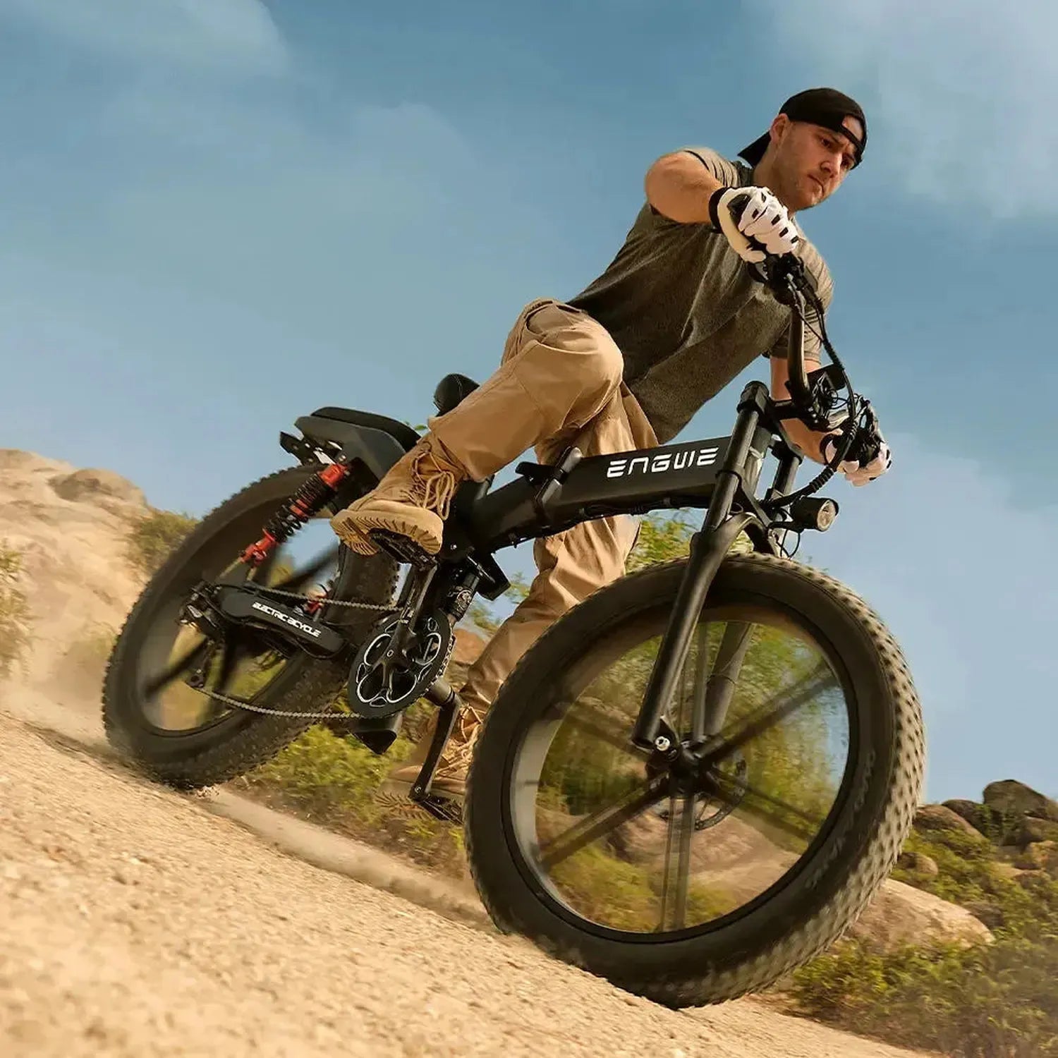 ENGWE X26 Foldable Electric Bike Fat Tyre Dual Battery Long Range up to 50 Km/h