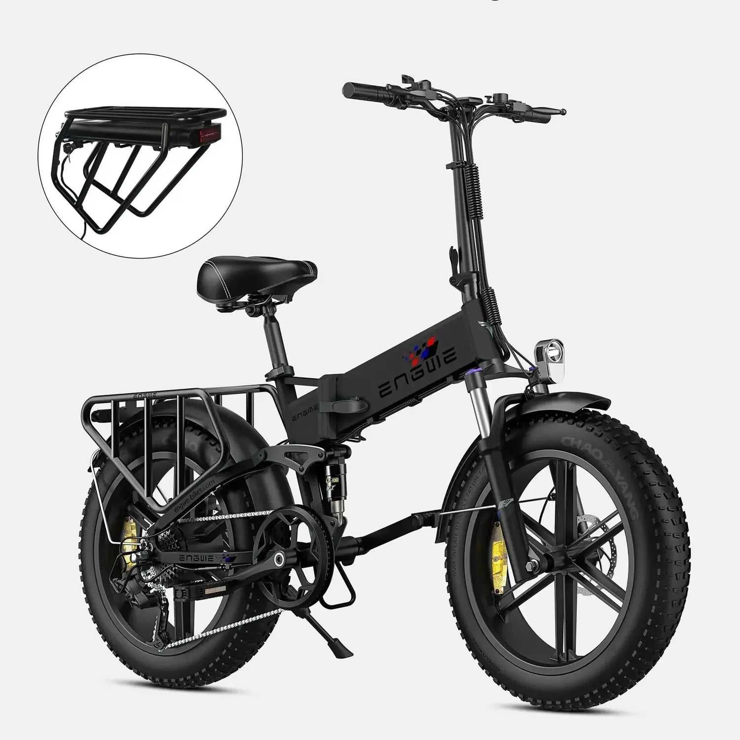 ENGWE Engine X Foldable Electric Bike Fat Tyre Long Range 7 Speed up to 60 Km/h