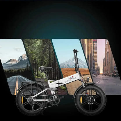 ENGWE Engine X Foldable Electric Bike Fat Tyre Long Range 7 Speed up to 60 Km/h