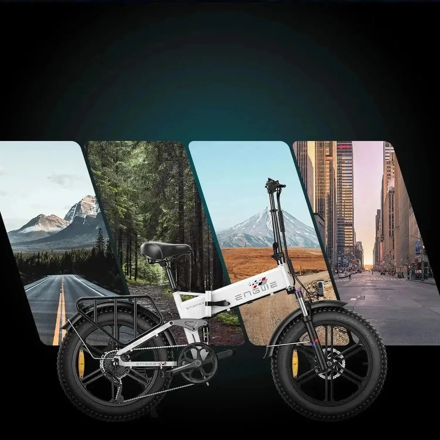 ENGWE Engine X Foldable Electric Bike Fat Tyre Long Range 7 Speed up to 60 Km/h