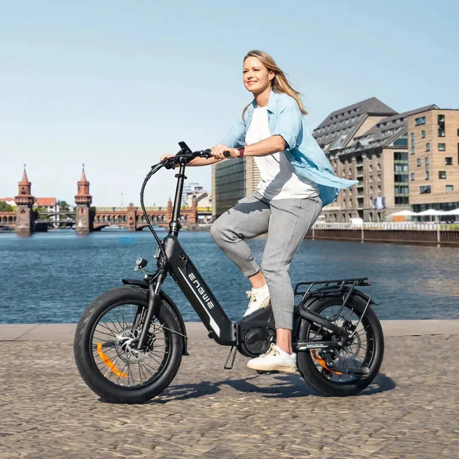 ENGWE L20 3.0 Boost Foldable Electric Bike Long Range Full Suspension up to 25 Km/h