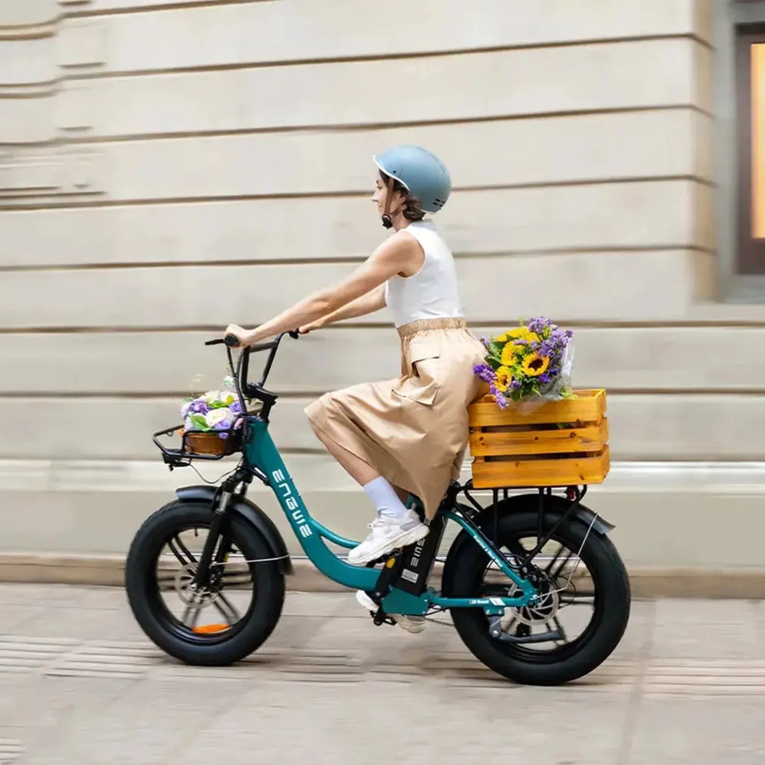 ENGWE L20 Boost Step Through Electric Bike Fat Tyre with Torque Sensor up to 35 Km/h