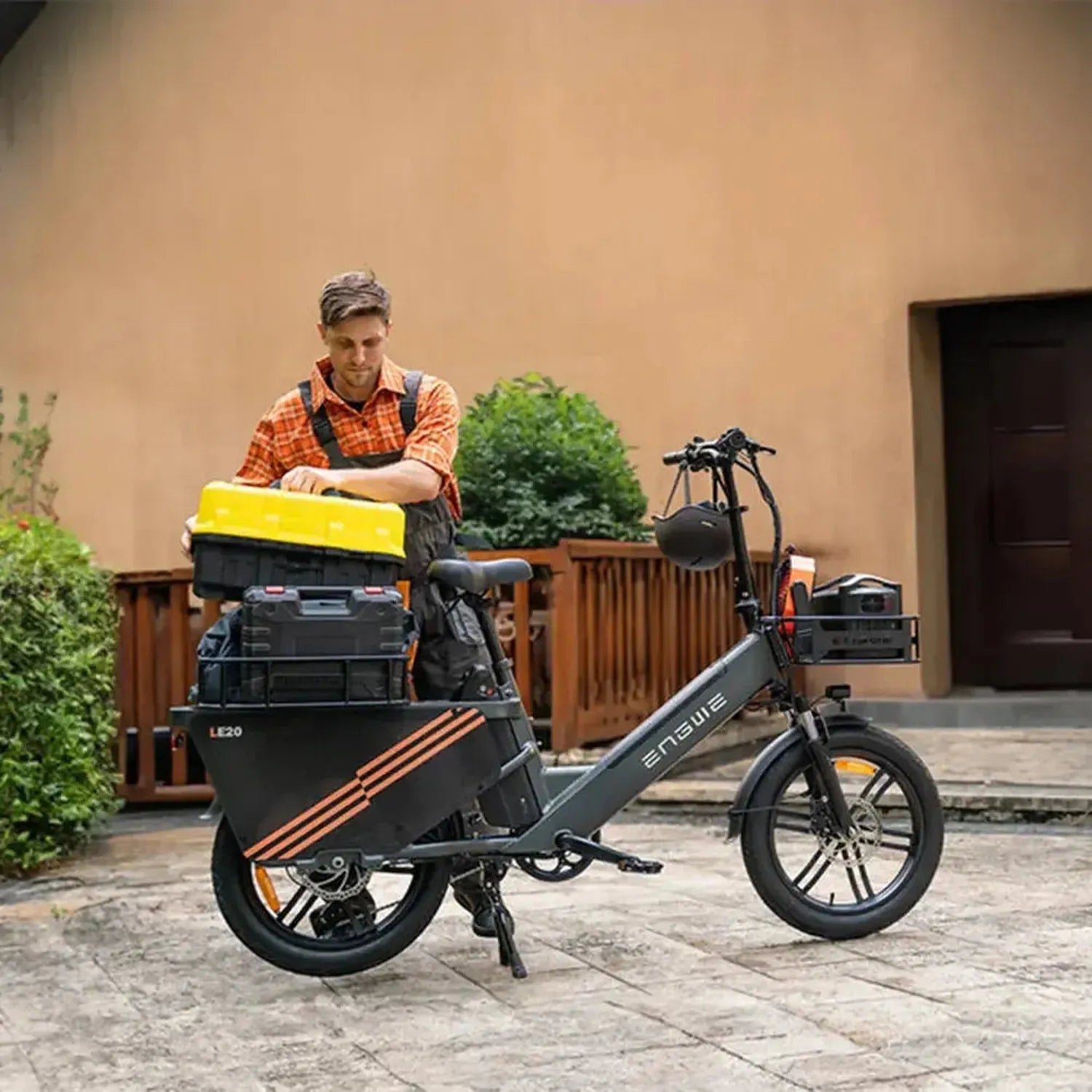 ENGWE LE20 Cargo Dual Battery Electric Bike Long Range Utility Bike up to 25 Km/h