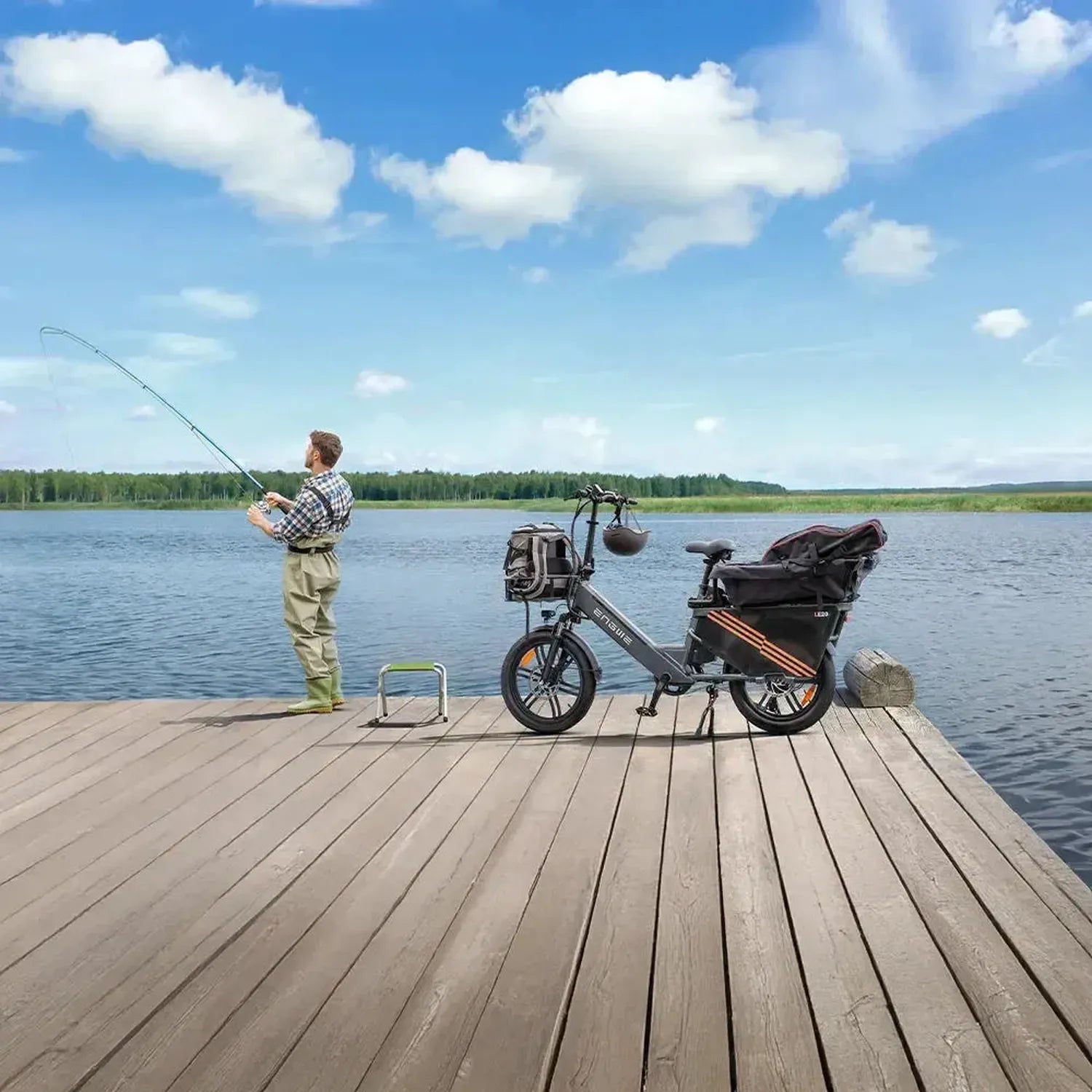 ENGWE LE20 Cargo Dual Battery Electric Bike Long Range Utility Bike up to 25 Km/h