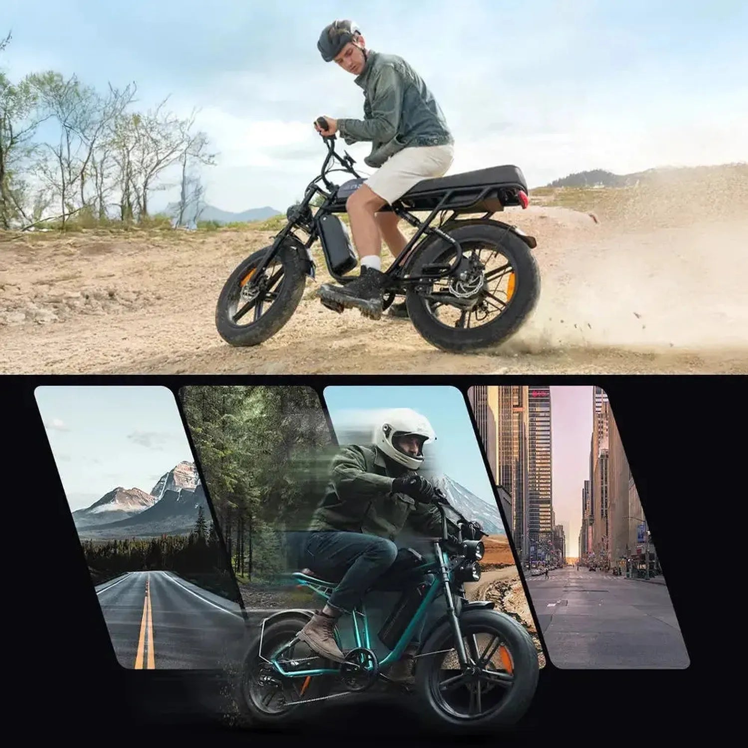 ENGWE M20 Dual Battery Electric Bike Fat Tyre Long Range Cruiser up to 45 Km/h