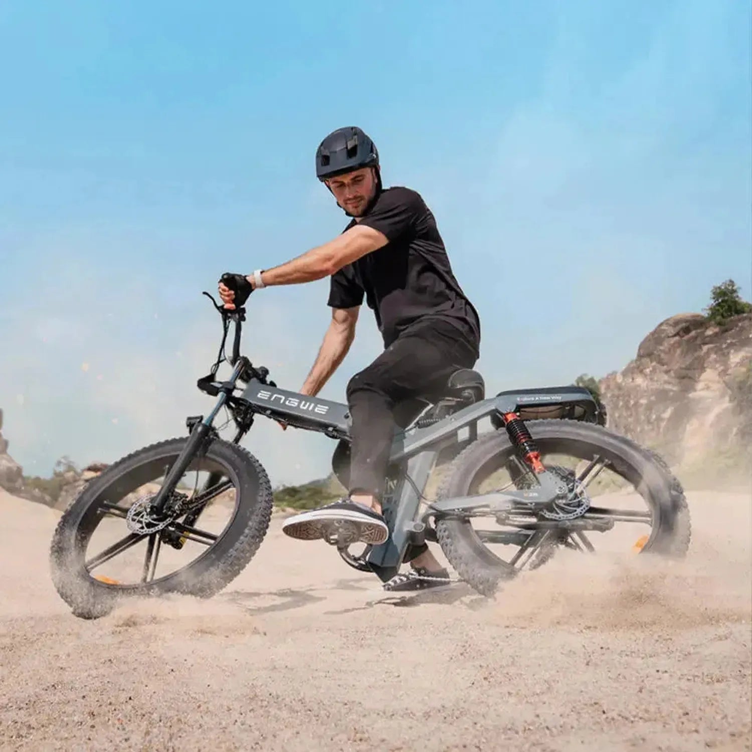 ENGWE X20 Foldable Electric Bike Fat Tyre Dual Battery Long Range up to 50 Km/h