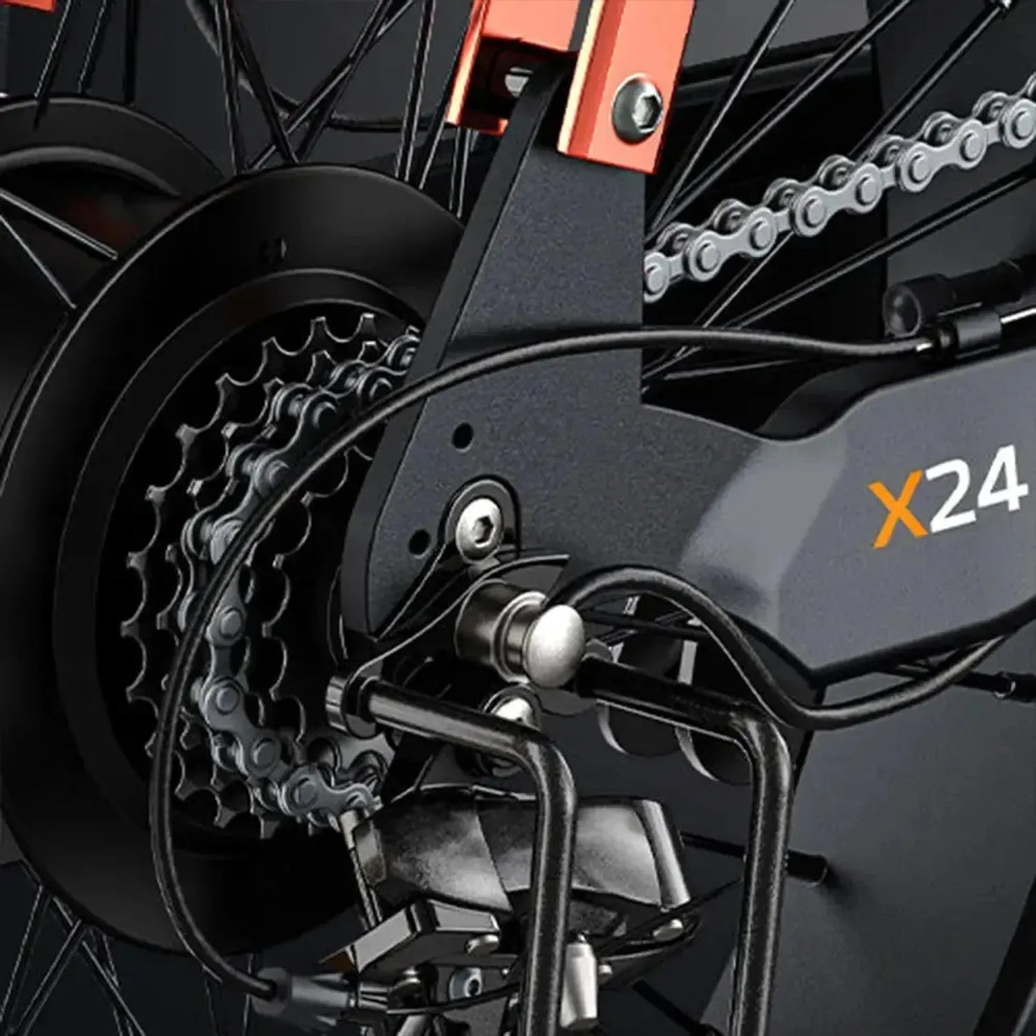 ENGWE X24 Electric Bike Fat Tyre Dual Battery Long Range with Brakes up to 50 Km/h