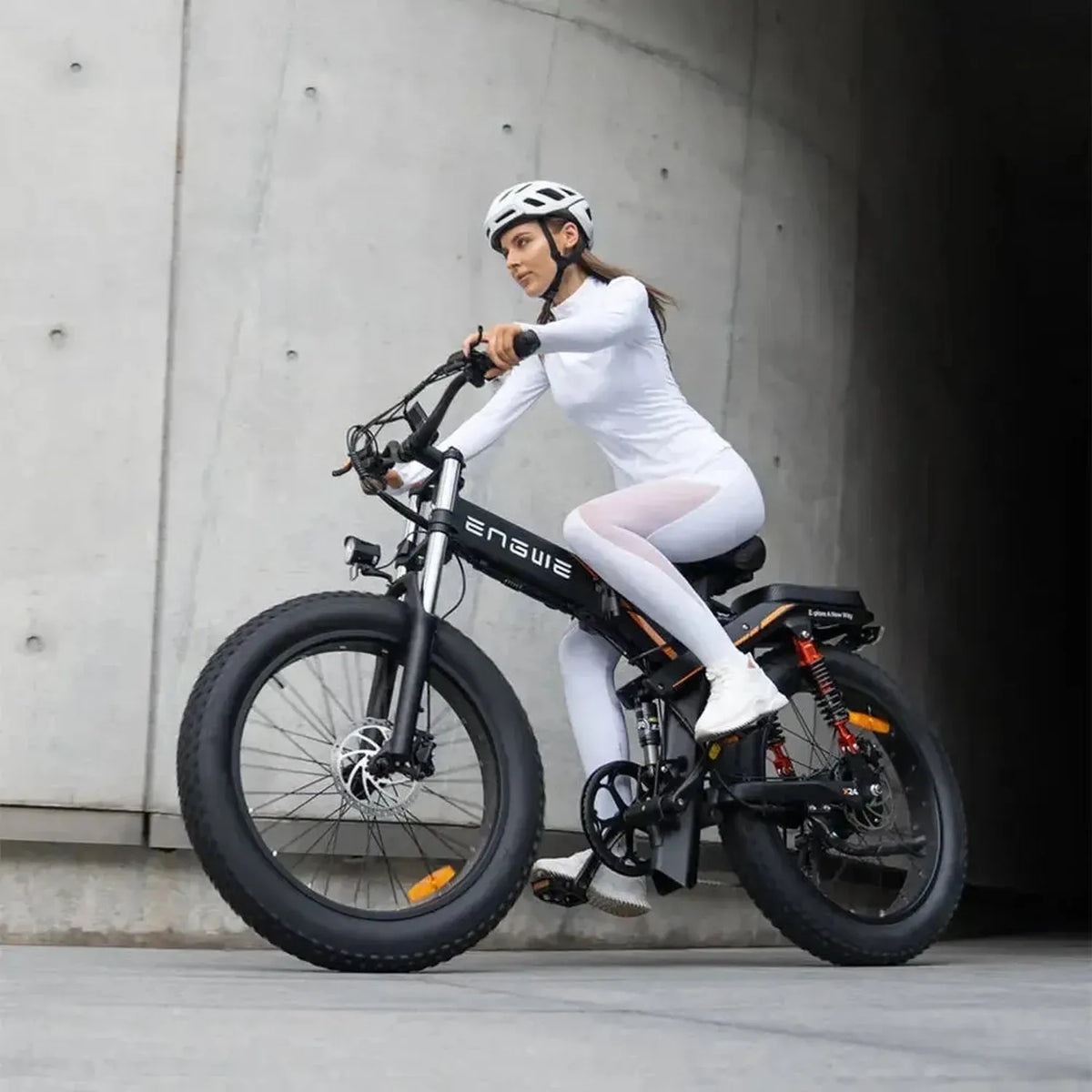 ENGWE X24 Elektrofahrrad Fat Tyre Dual-Akku Lange Reichweite mit Bremsen  bis zu 50 km/h – Punk Ride