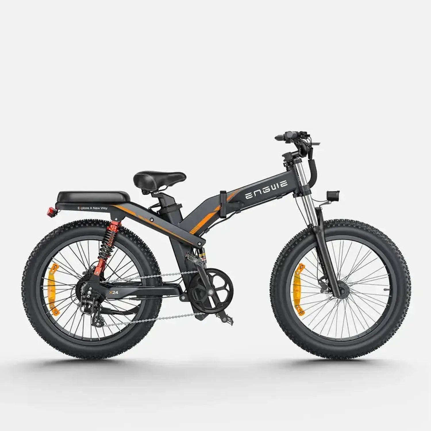 ENGWE X24 Electric Bike Fat Tyre Dual Battery Long Range with Brakes up to 50 Km/h