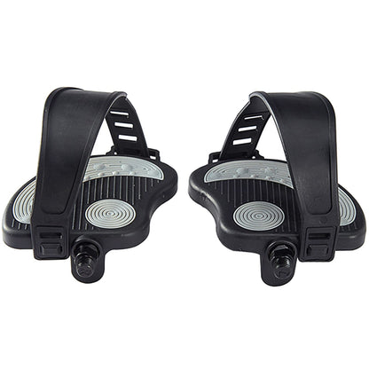 Exercise Bike Pedals 1/2” – Replacement Spin Bike Pedals with Straps
