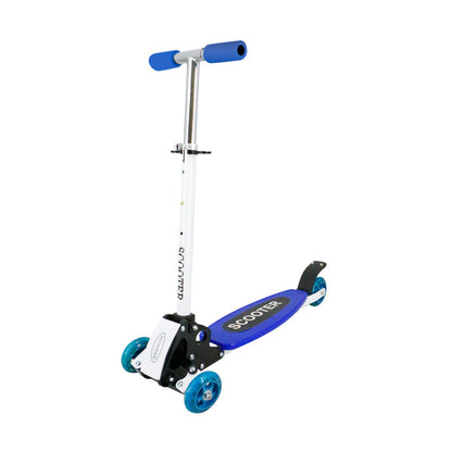 Folding 3 Wheel Kids Scooter – Adjustable Height, Lean Steering & PVC Wheels