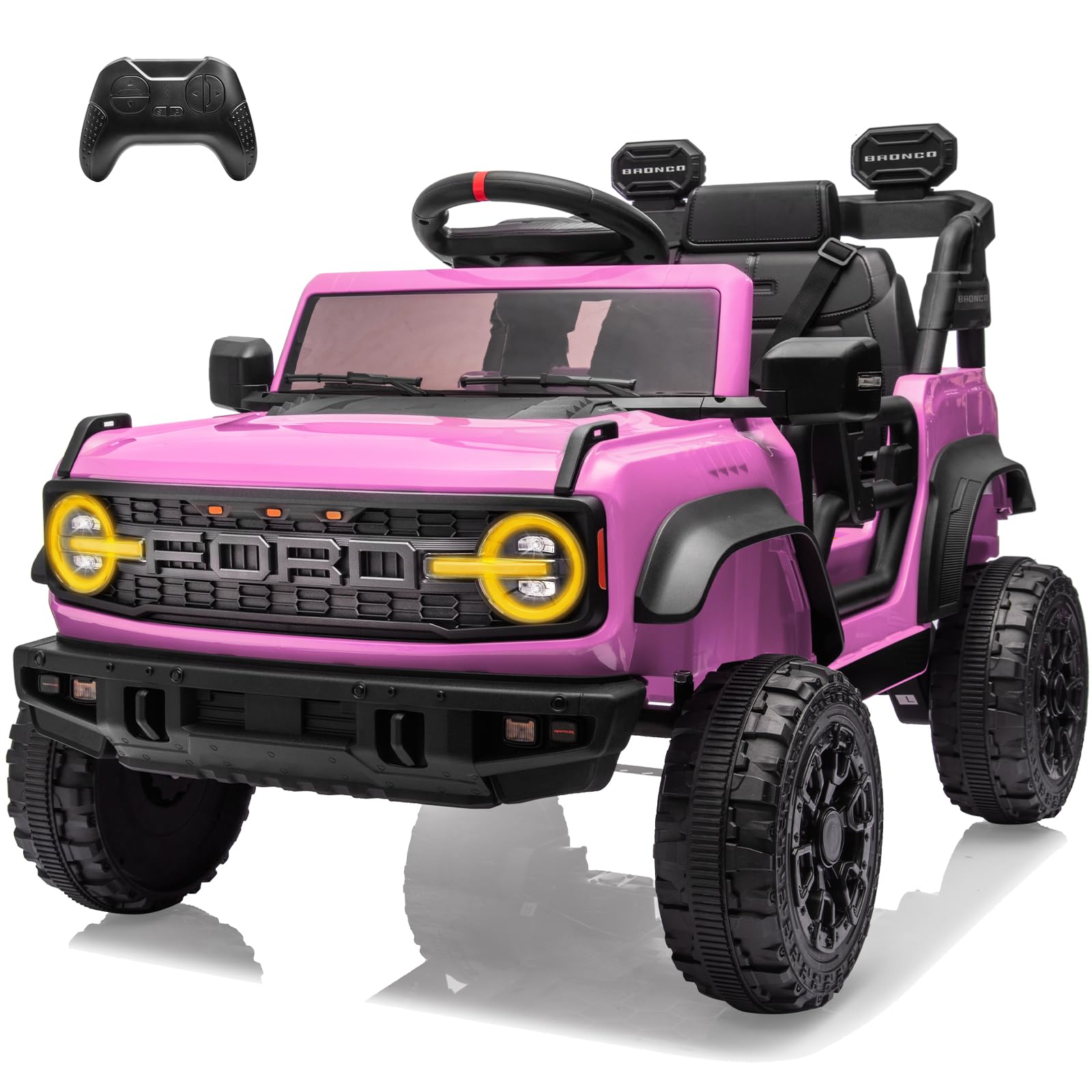 Ford Bronco Raptor Kids Ride On Car 12V – Remote Control, LED, Bluetooth