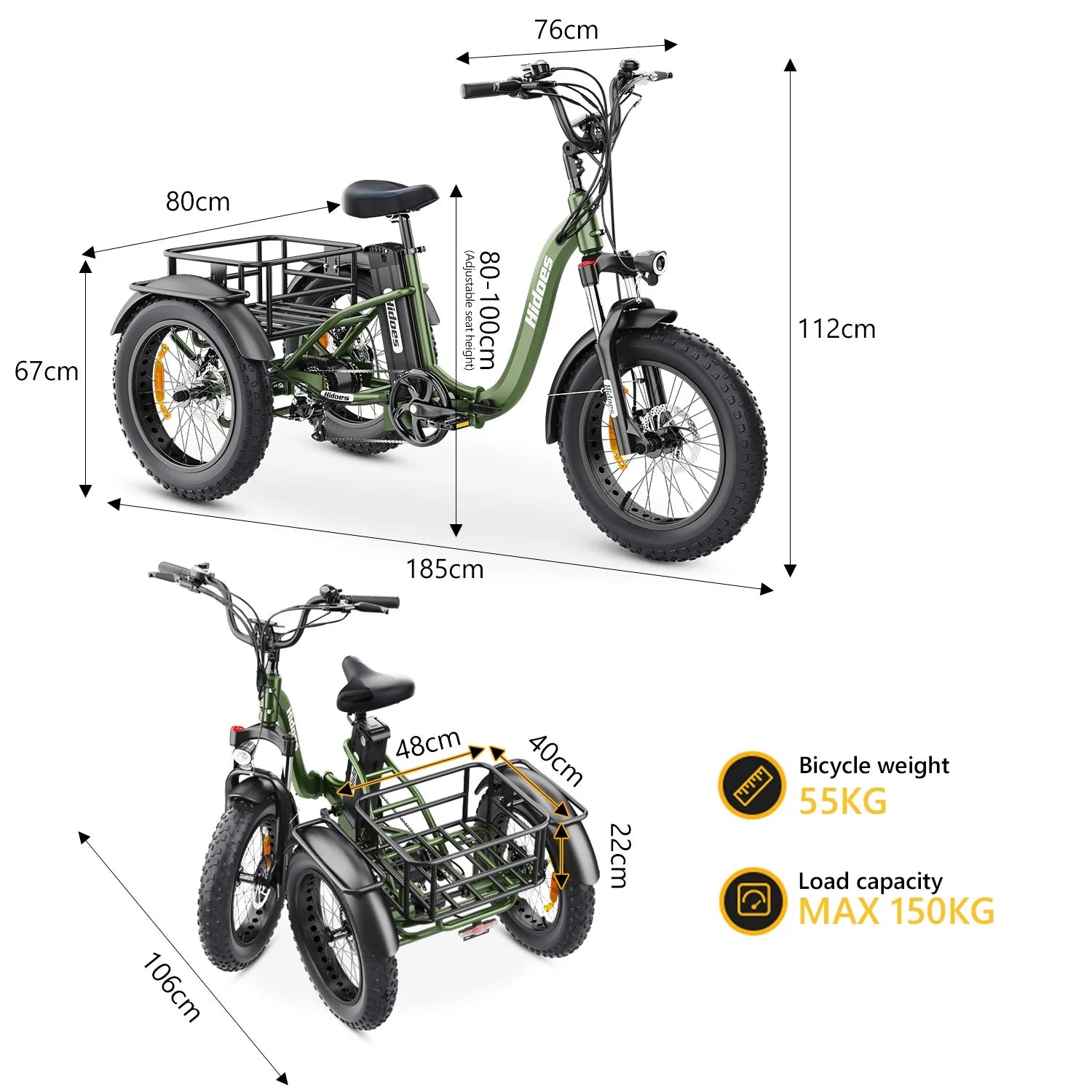 HIDOES ET1 TRICYCLE BIKE