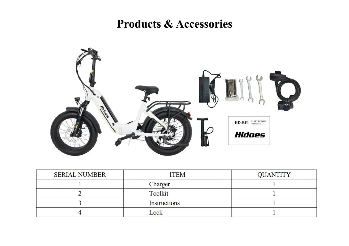 HIDOES BF1 ELECTRIC BIKE