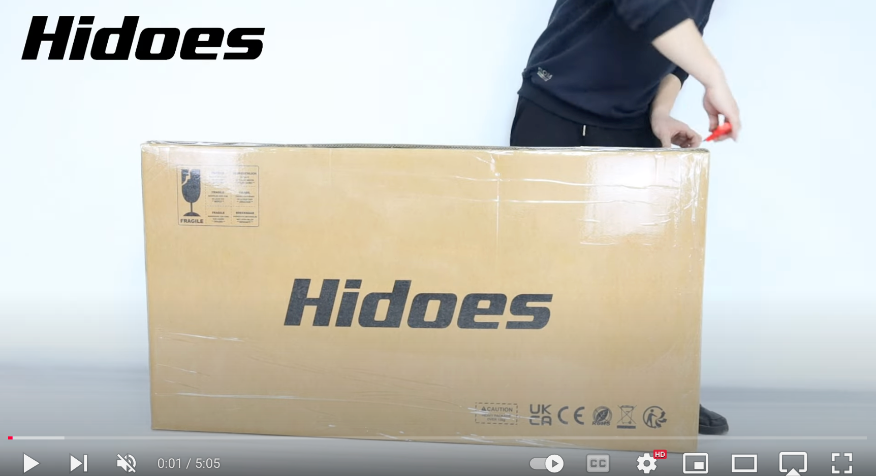 Load video: HIDOES C1 ELECTRIC BIKE