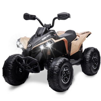 Hetoy 12V Kids ATV Ride On Toy – Licensed Can-Am Quad, Bluetooth & LED Lights