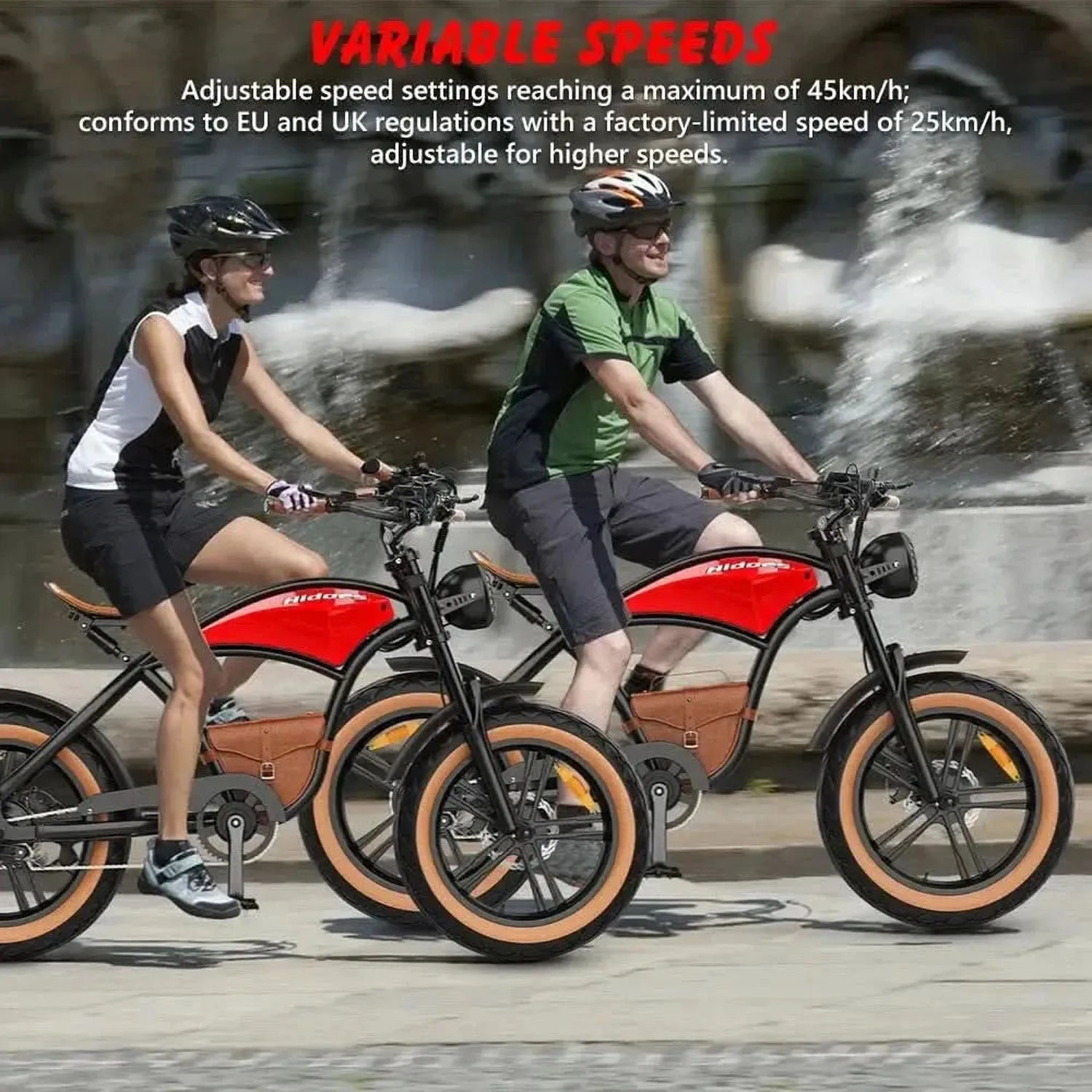 Hidoes B10 Electric Bike Fat Tyre Long Range with Suspension and LCD up to 45 Km/h