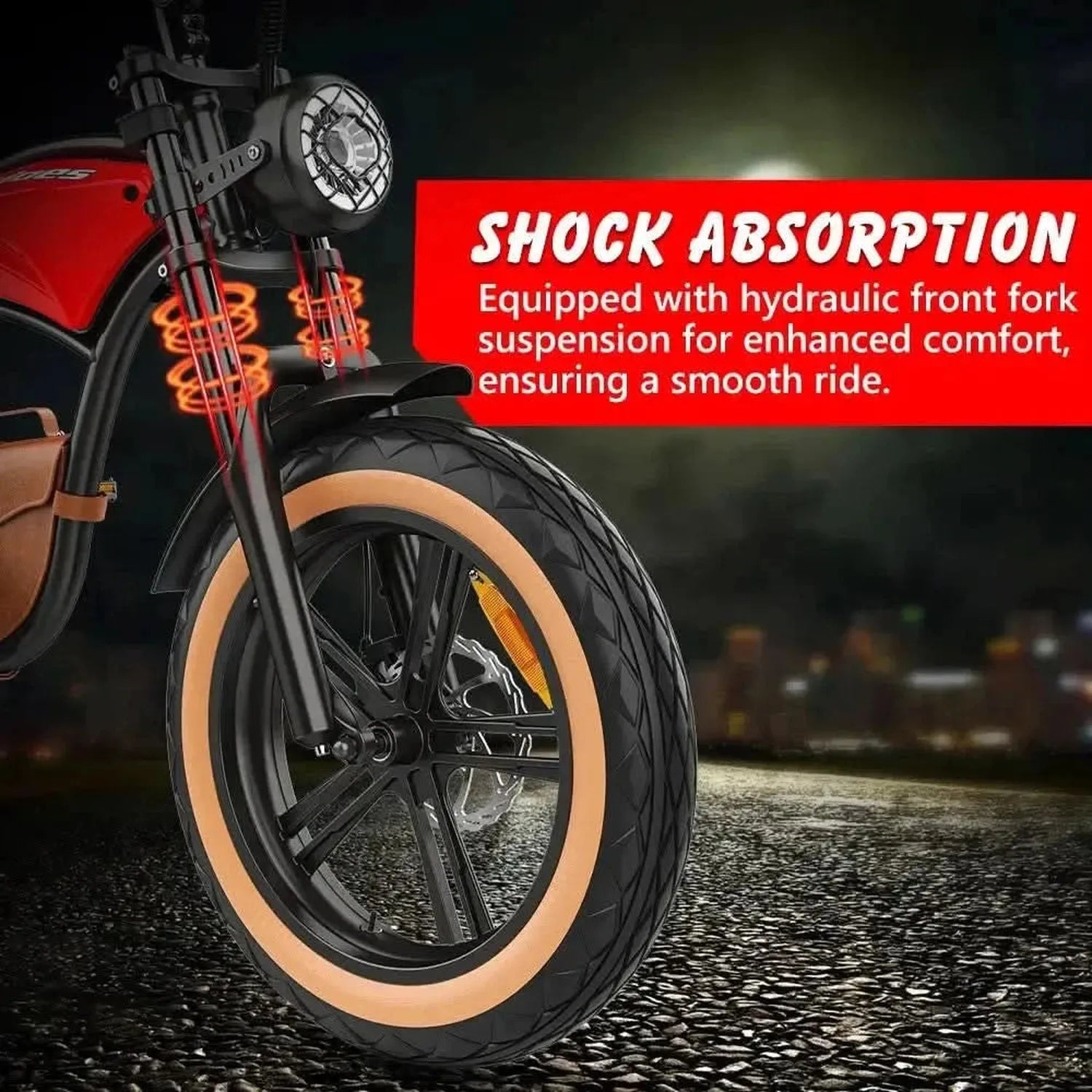 Hidoes B10 Electric Bike Fat Tyre Long Range with Suspension and LCD up to 45 Km/h