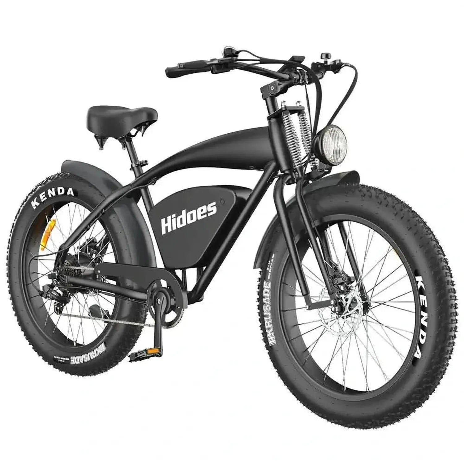Hidoes B3 Electric Bike Fat Tyre Cruiser Long Range with Suspension up to 60 Km/h