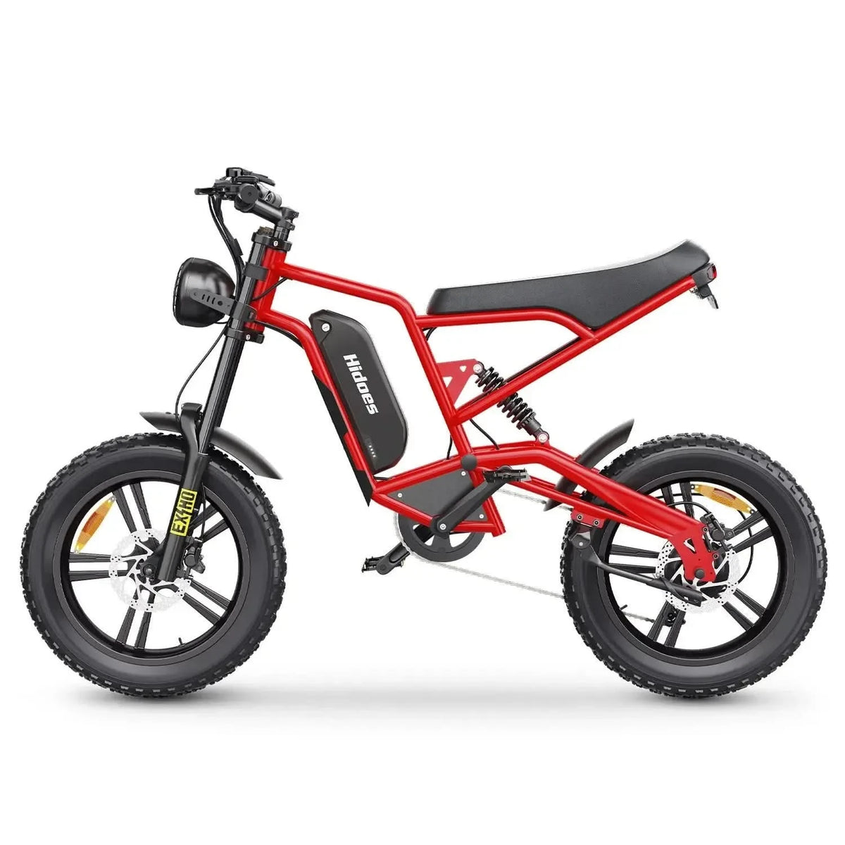hypoxi fahrrad kaufen Hidoes B6 Elektrisches Fahrrad Fat Tire Cruiser mit Federung und großer Reichweite bis zu 50 km/h – Punk Ride