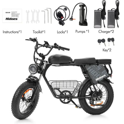 HIDOES B9 fat tyre electric bike – product image 10
