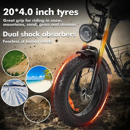 HIDOES B9 fat tyre electric bike – product image 13