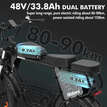 HIDOES B9 fat tyre electric bike – product image 17