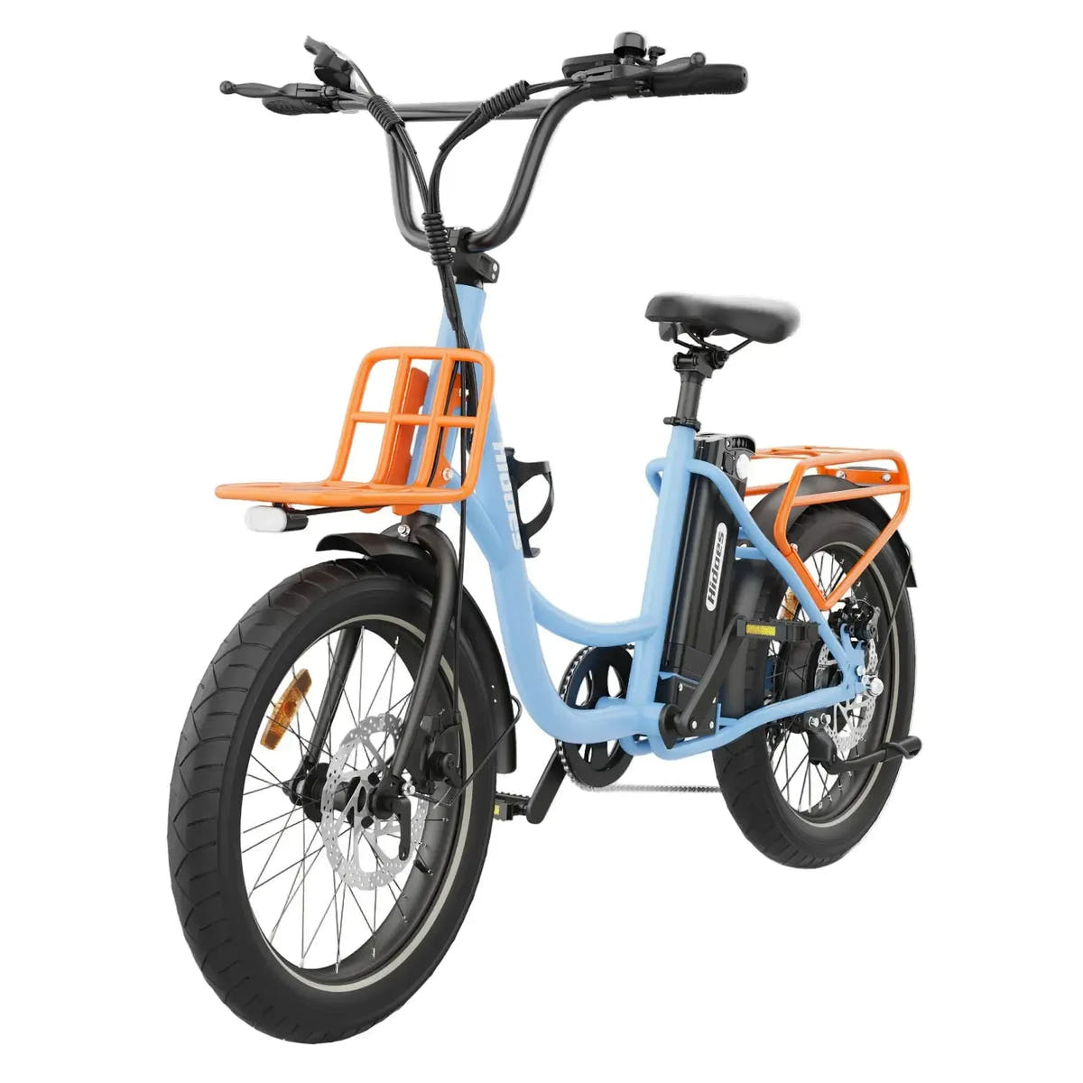 Hidoes C6 Electric Bike Fat Tyre Compact with Suspension and LED Lights up to 30 Km/h