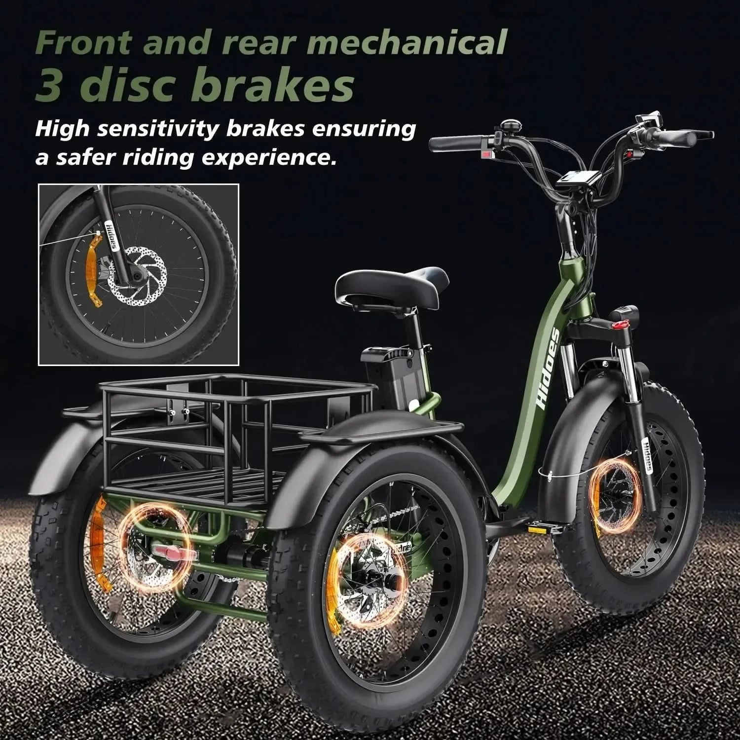 Hidoes ET1 Electric Bike Tricycle