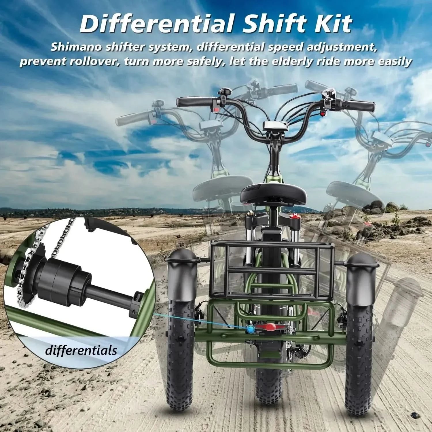 Hidoes ET1 Electric Bike Tricycle