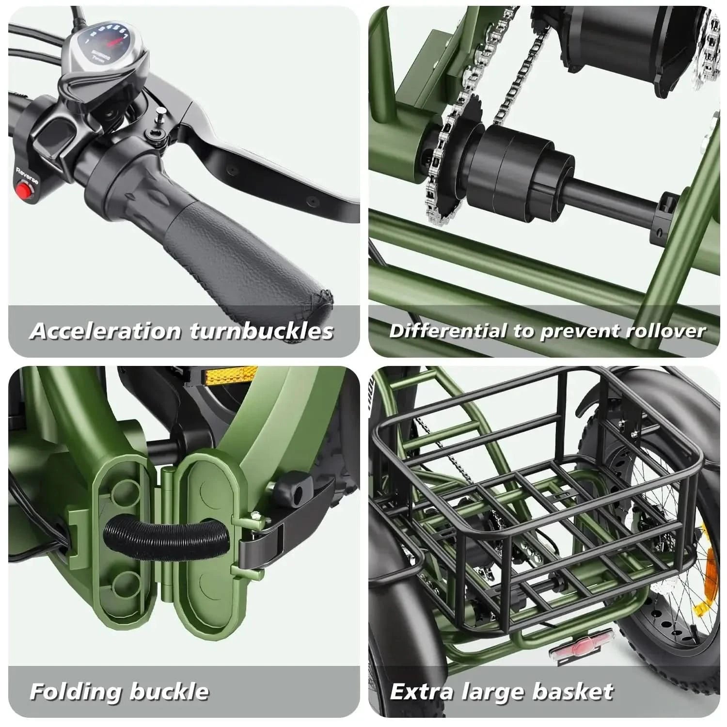 Hidoes ET1 Electric Bike Tricycle